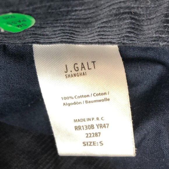 John Galt Womens Corduroy Pants Small Black Straight Leg Classic Casual Mid Rise - Picture 4 of 14